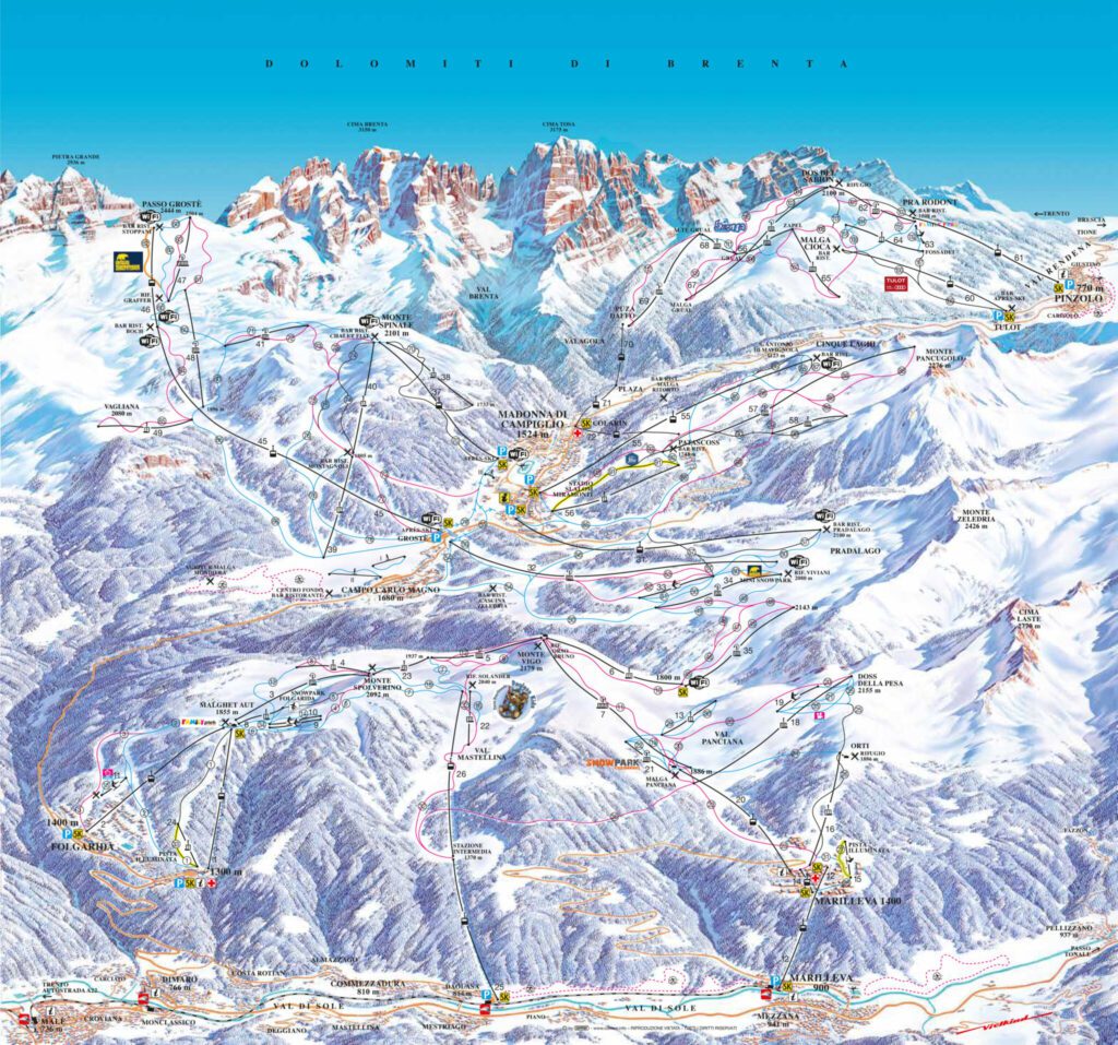 Mapa tras - Marilleva