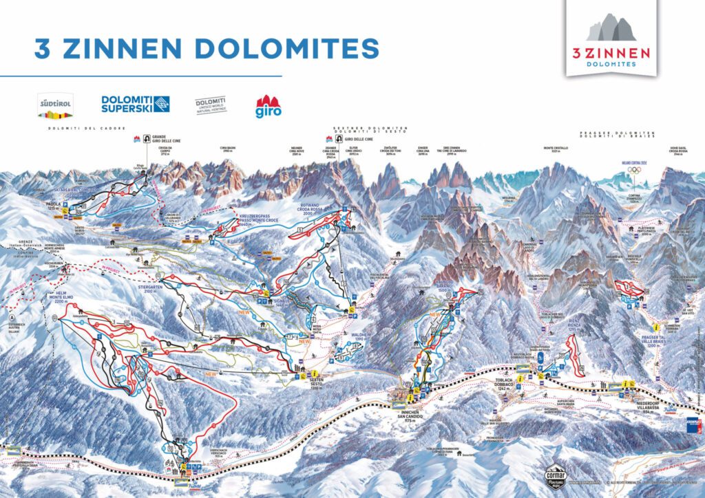 Mapa tras - 3 Zinnen